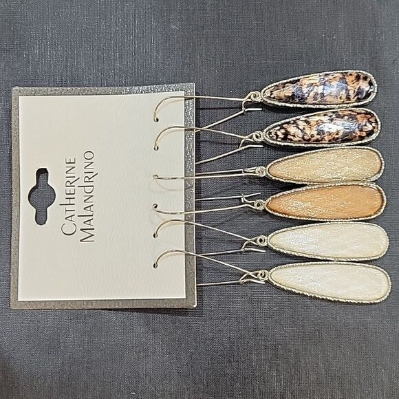 BRAND NEW CATHERINE MALANDRINO DANGLING DROP WOMEN"S EARRINGS - Picture 14 of 15